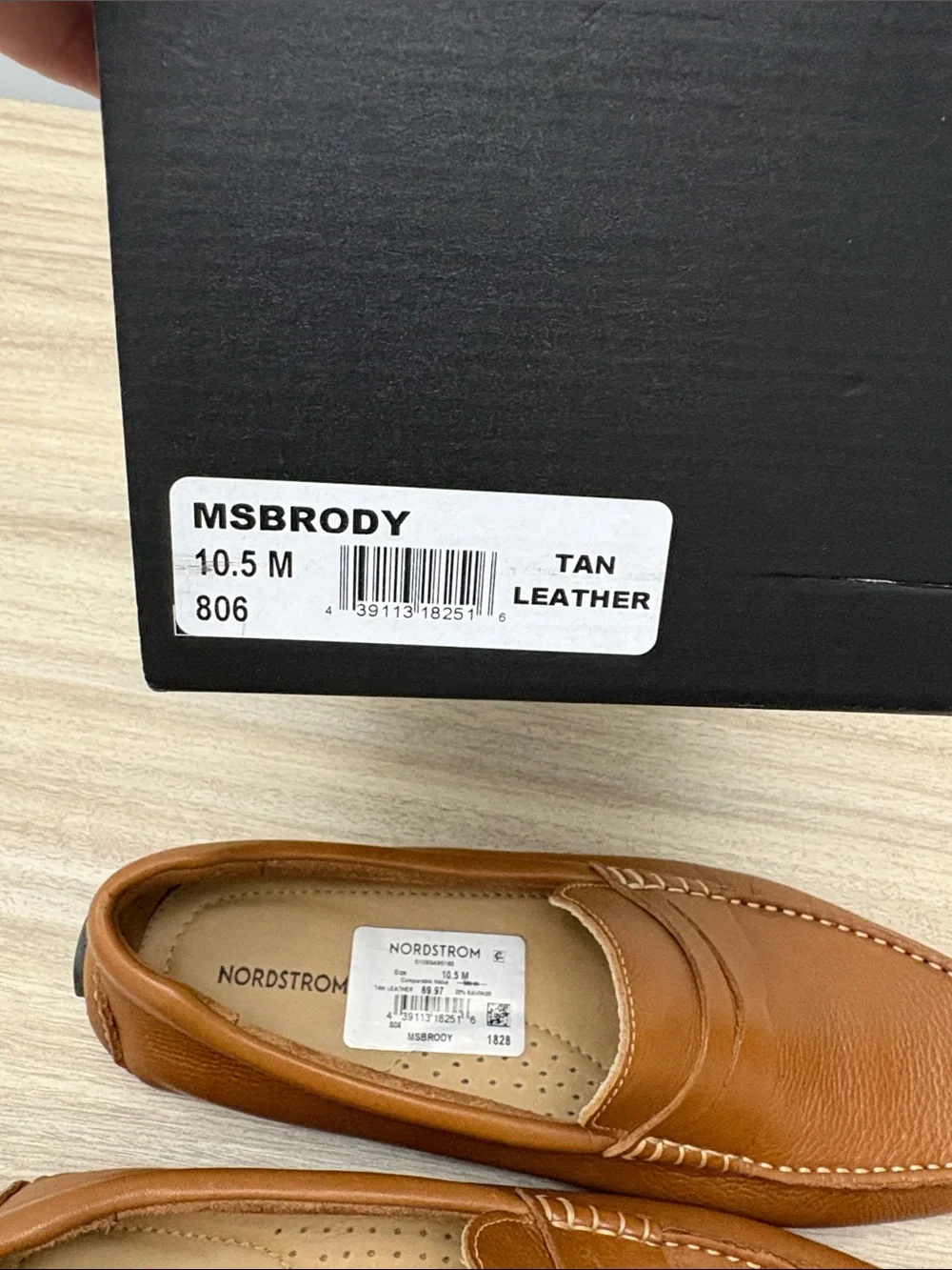 Nordstrom Rack Brody Loafer in Tan Leather Men Size 10.5